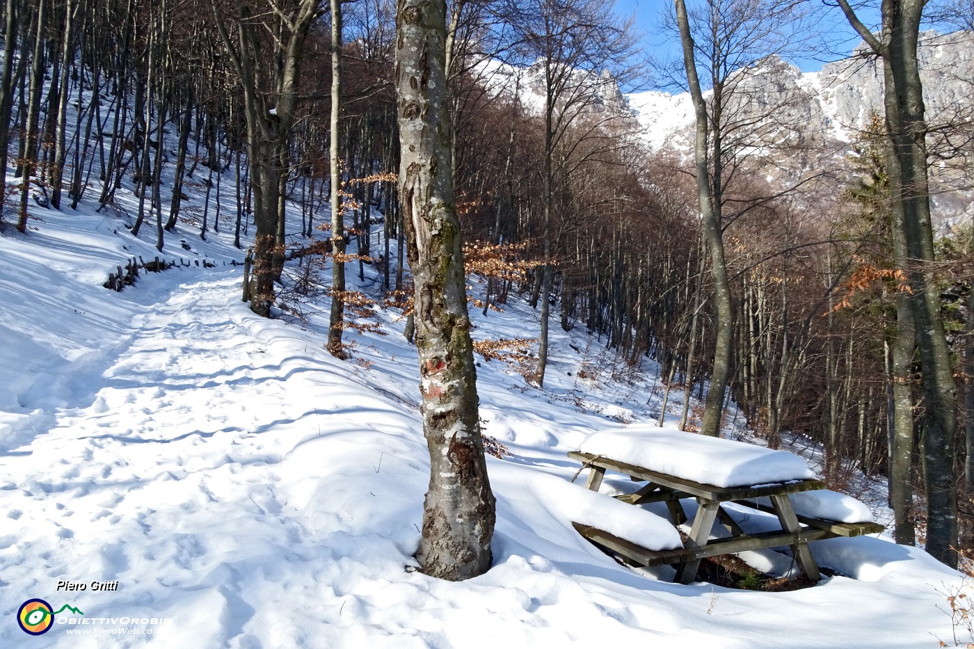 13 La stradetta si restringe e la neve aumenta.JPG -                                